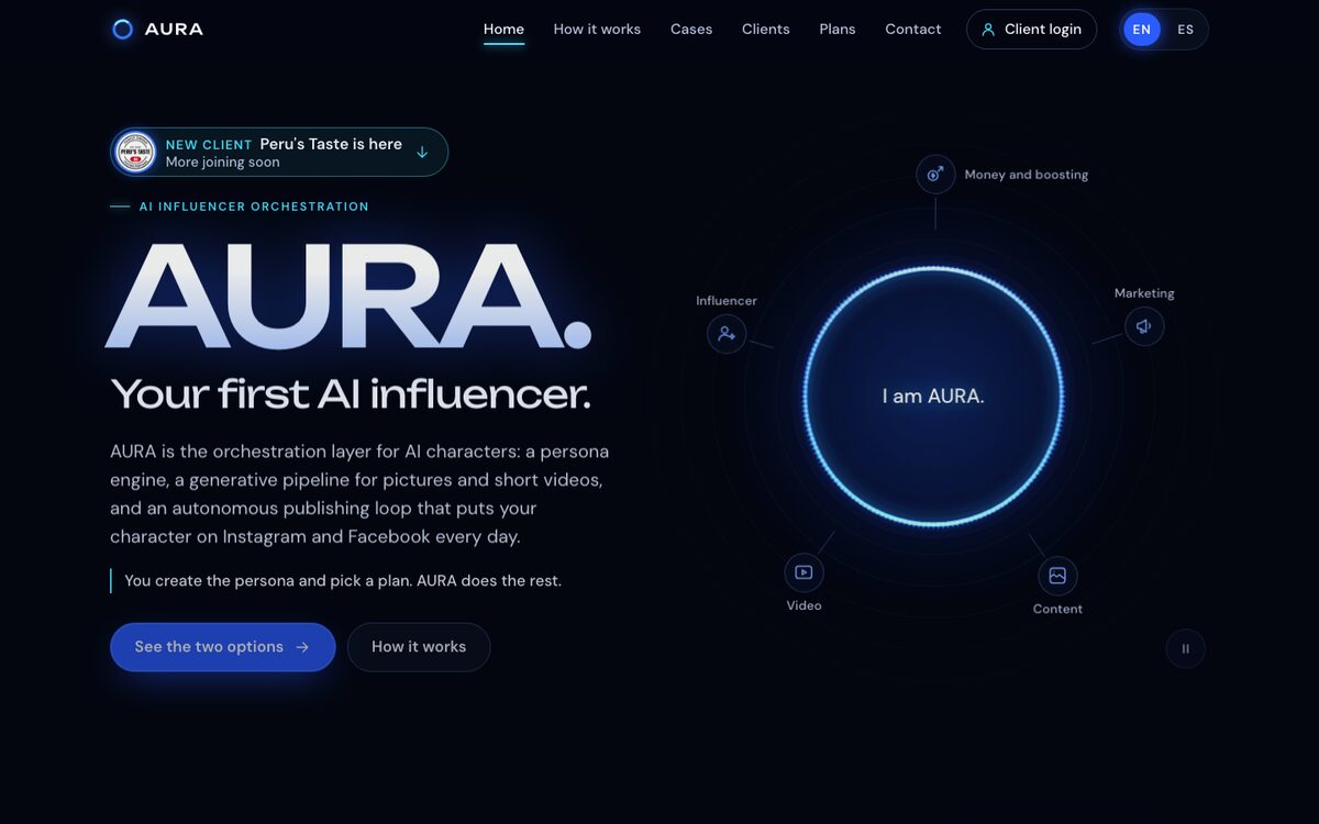 AURA — your first AI influencer