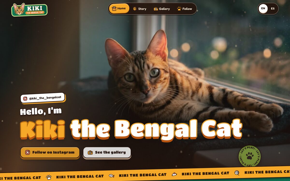 Kiki the Bengal Cat — case study