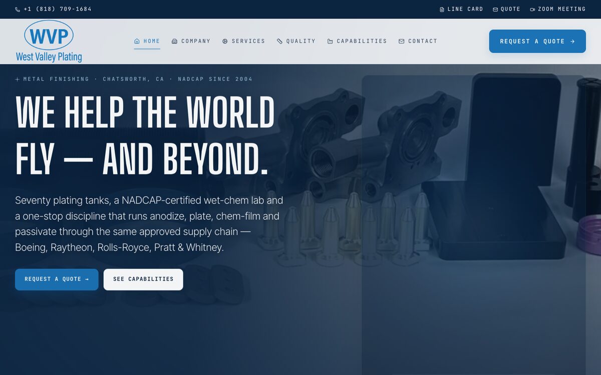 West Valley Plating — website